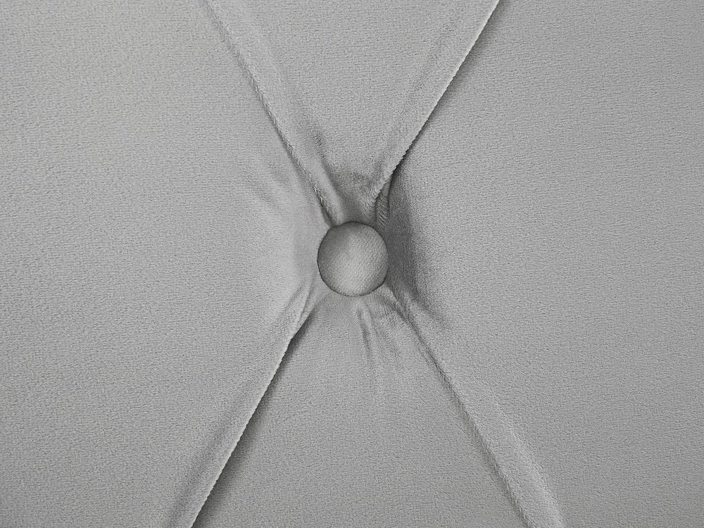 Beliani Veliūrinė lova AVALLON 140 x 200 cm pilka