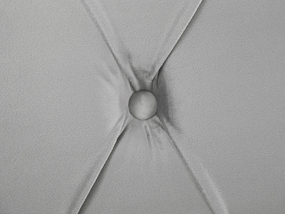 Beliani Veliūrinė lova AVALLON 160 x 200 cm pilka