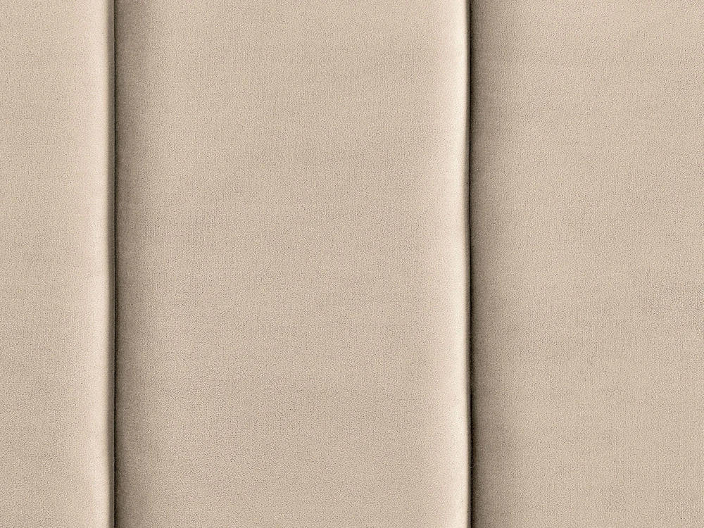 Beliani Veltinė lova VILLETTE 160 x 200 cm smėlio spalvos