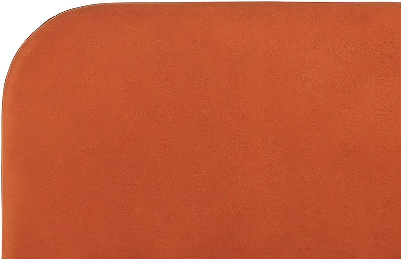 Beliani Velūrinė lova FLAYAT 160 x 200 cm oranžinė