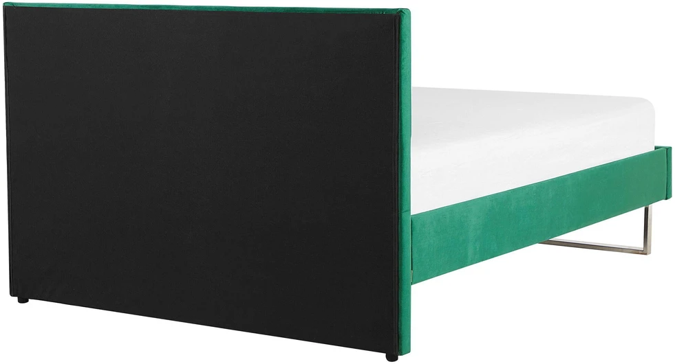 Beliani Velvetinė lova BELLOU 180 x 200 cm, žalia