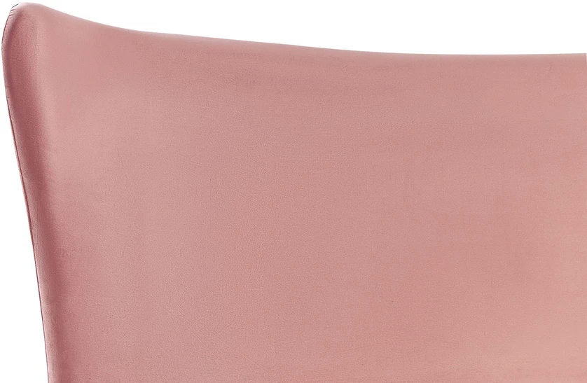 Beliani Velvetinė lova CHALEIX 180 x 200 cm persiko spalvos