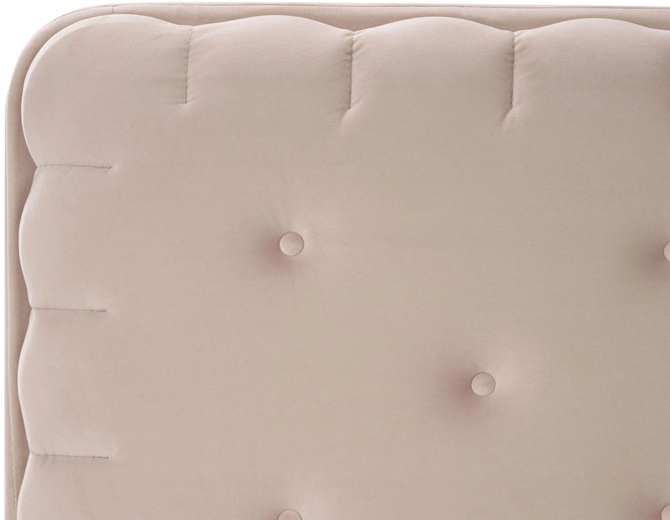Beliani Velvetinė lova CORSAINT 90 x 200 cm, smėlio spalvos