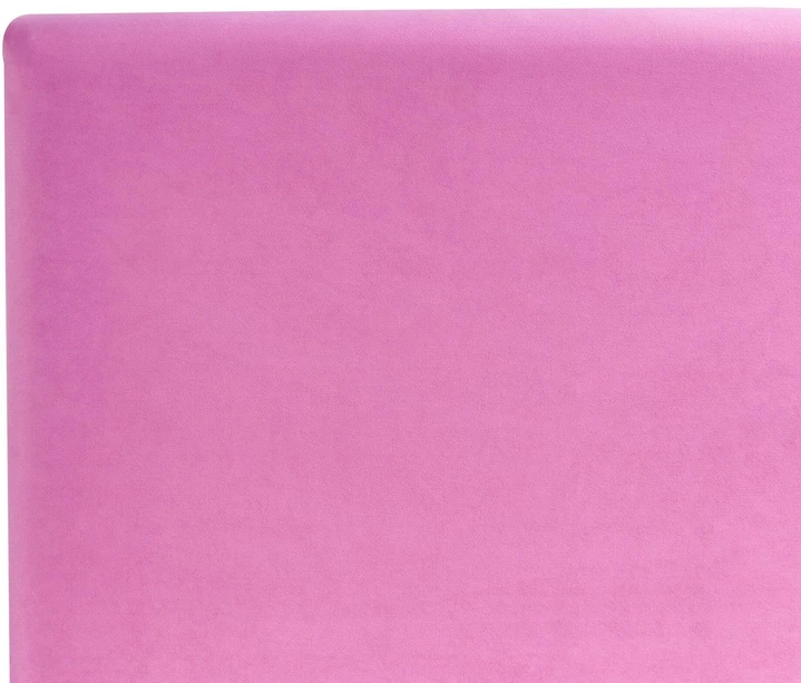 Beliani Velvetinė lova FITOU 90 x 200 cm, fuksijos spalvos