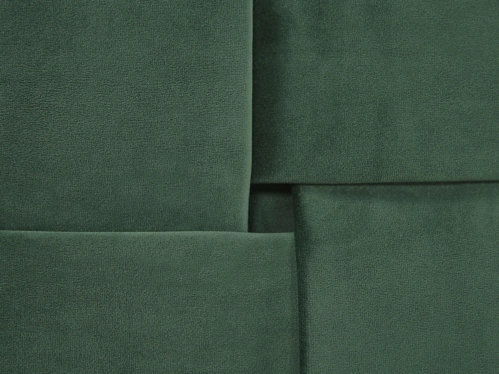 Beliani Velvetinė lova LIMOUX 160 x 200 cm, tamsiai žalia