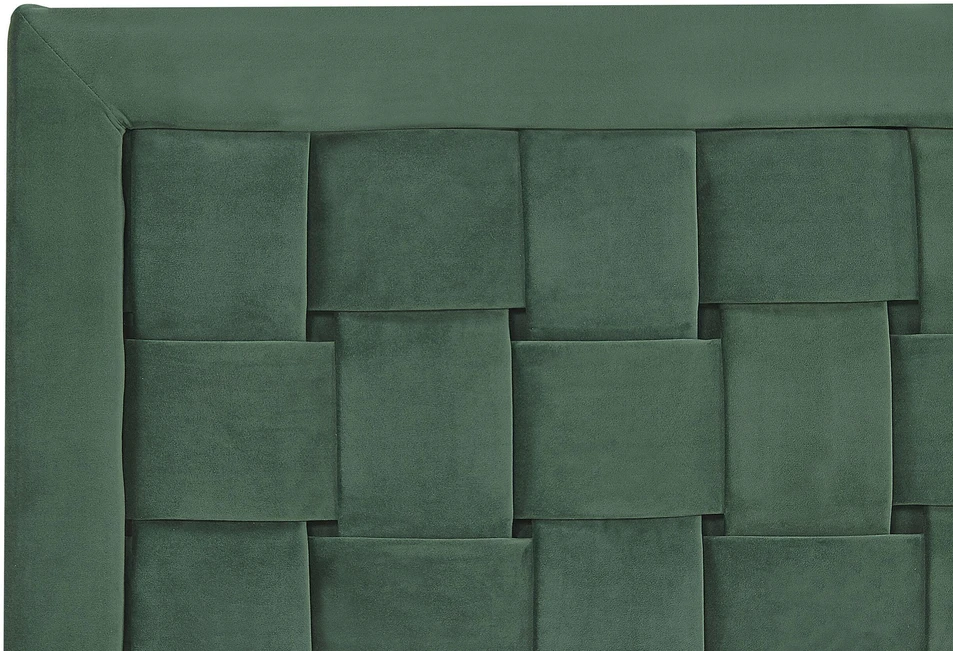 Beliani Velvetinė lova LIMOUX 160 x 200 cm, tamsiai žalia