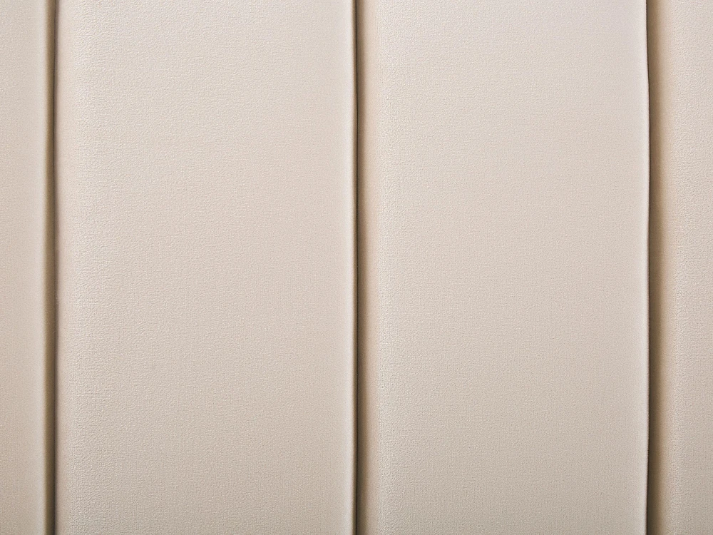 Beliani Velvetinė lova MARVILLE 180 x 200 cm smėlio spalvos