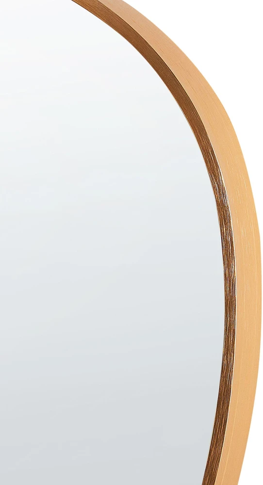 Beliani VERNAIS sieninis veidrodis 60 cm 110 cm metalinis auksinis