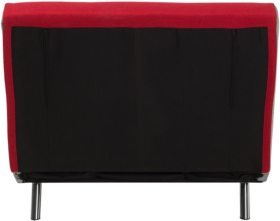 Beliani Viengulė išskleidžiama sofa FARRIS, raudona
