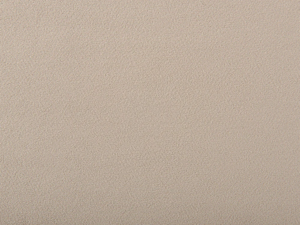 Beliani Viengulė lova aksominė VALOGNES 160 x 200 cm smėlio spalvos