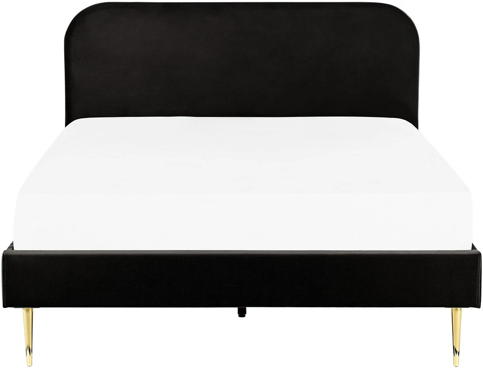 Beliani Viengulė lova FLAYAT 160 x 200 cm, juoda