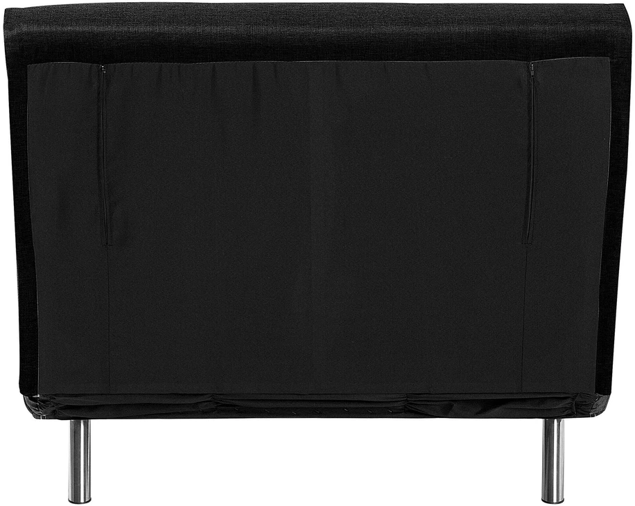 Beliani Vienvietė išskleidžiama sofa FARRIS juoda