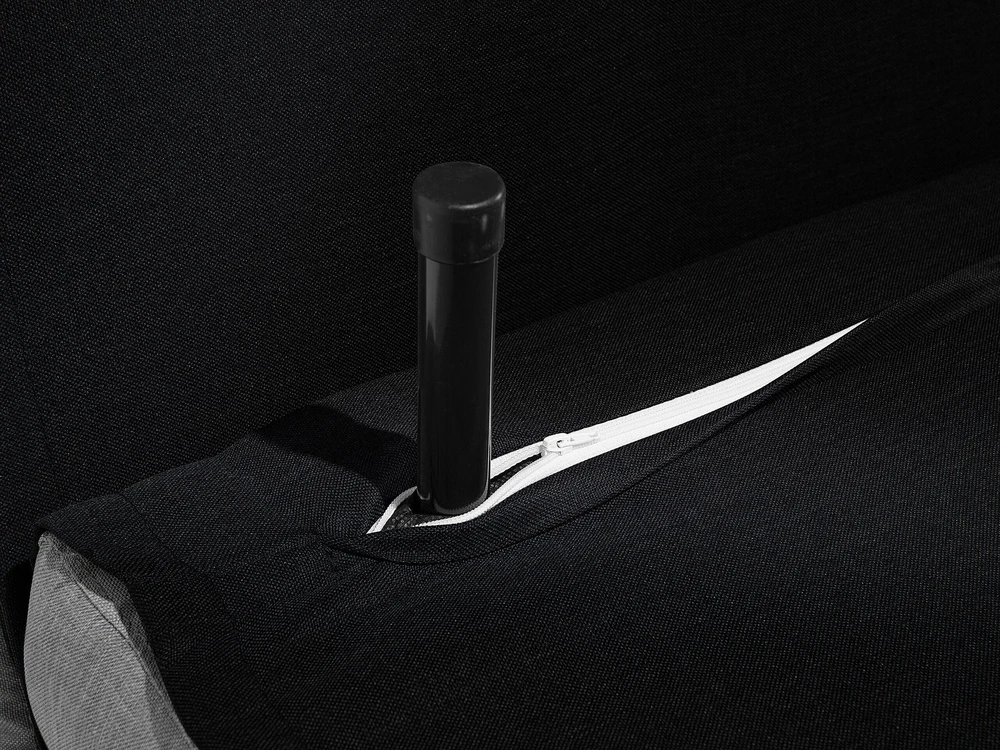 Beliani Vienvietė išskleidžiama sofa FARRIS juoda