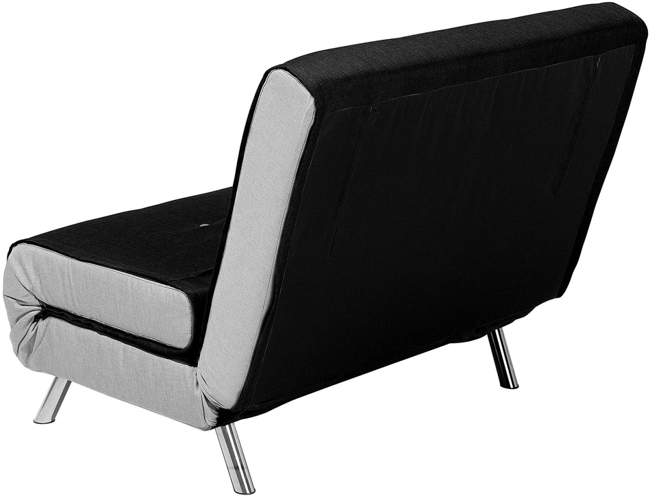 Beliani Vienvietė išskleidžiama sofa FARRIS juoda