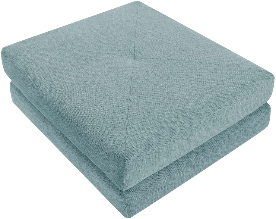 Beliani Vienvietė išskleidžiama sofa OLDEN, šviesiai mėlyna
