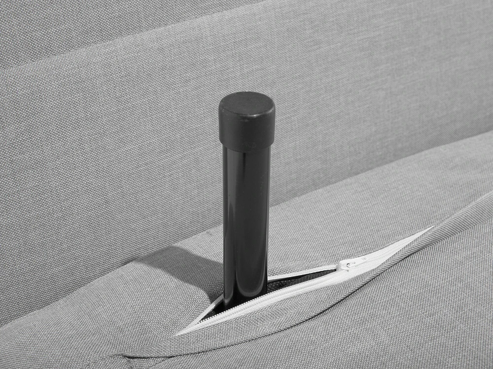 Beliani Vienvietė išskleidžiama sofa SETTEN, šviesiai pilka