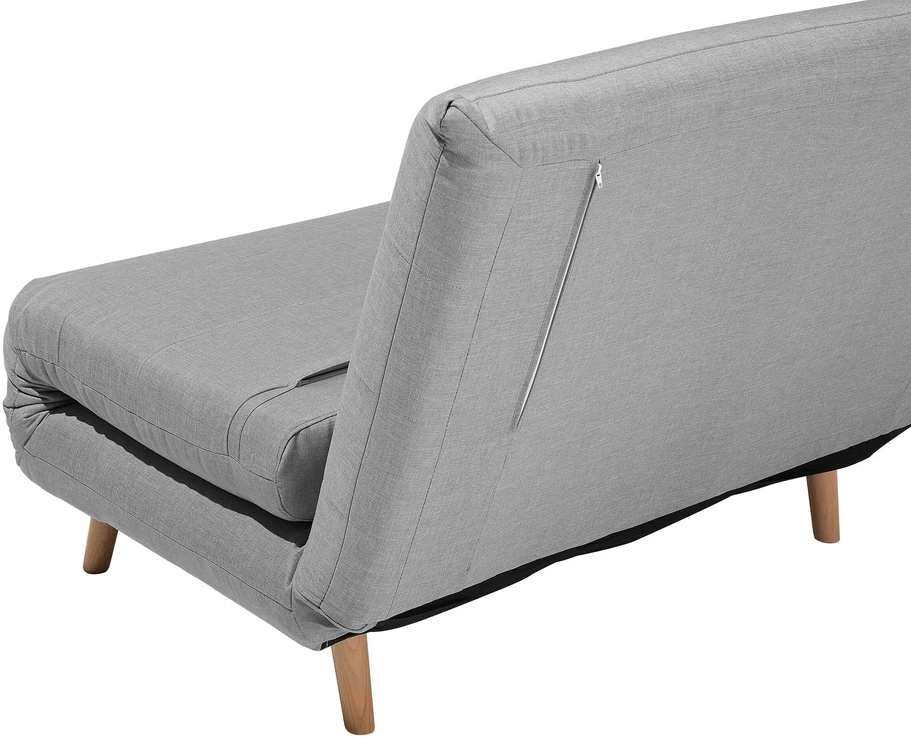 Beliani Vienvietė išskleidžiama sofa SETTEN, šviesiai pilka