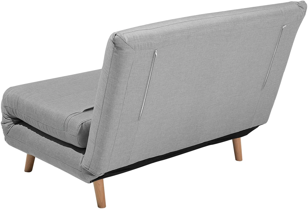 Beliani Vienvietė išskleidžiama sofa SETTEN, šviesiai pilka