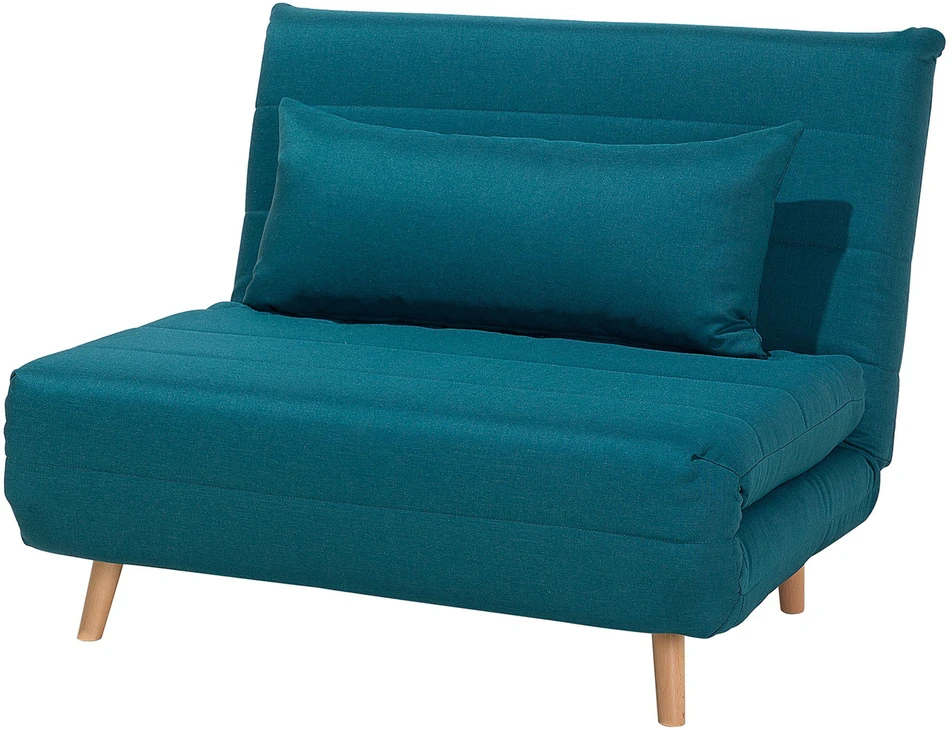 Beliani Vienvietė išskleidžiama sofa SETTEN, melsva