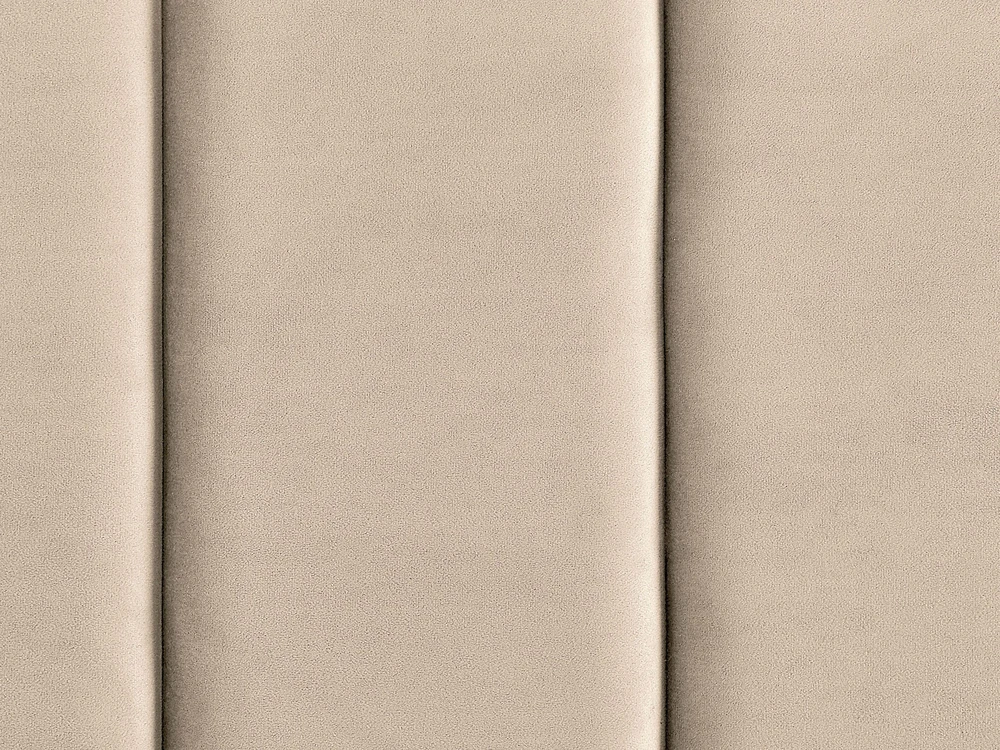 Beliani VILLETTE veliūrinė lova 180 x 200 cm smėlio spalvos