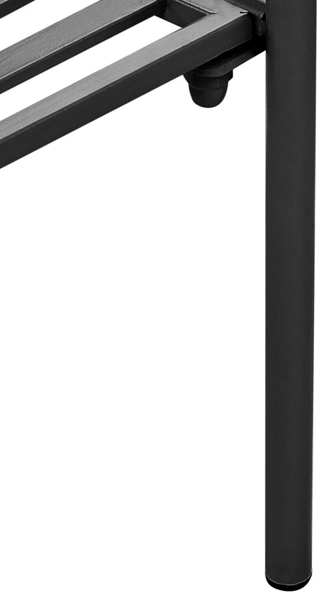 Beliani VINCA vazonas su kojelėmis, 70 cm, metalinis, juodas