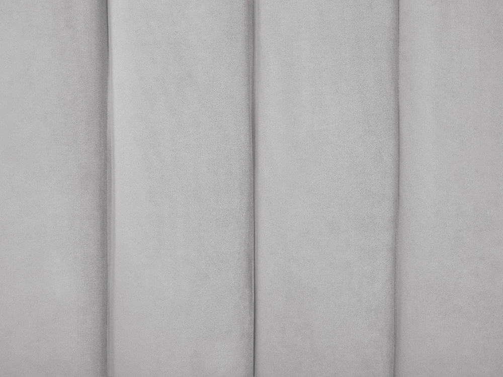 Beliani Visiutinė lova AMBILLOU 180 x 200 cm Šviesiai pilka