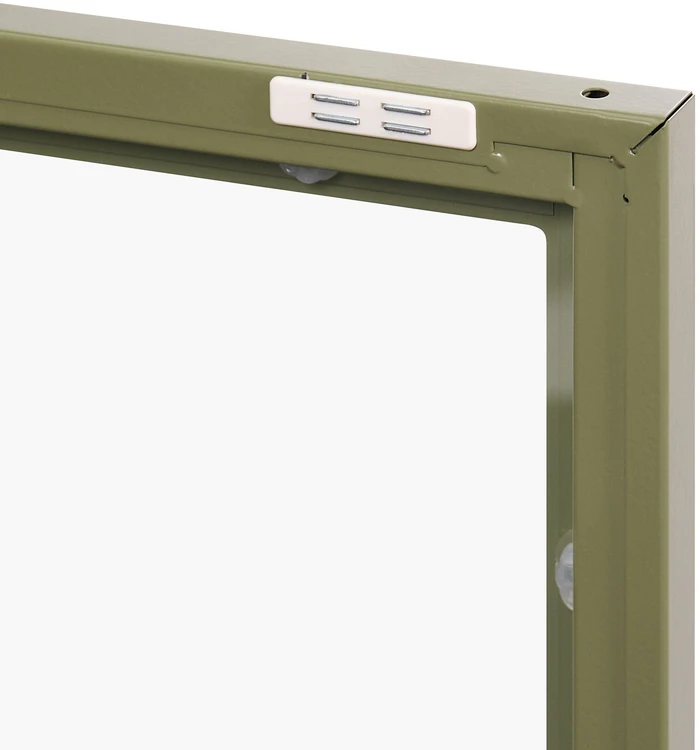 Beliani Vitrina NEWPORT metalinė 115 cm žalia