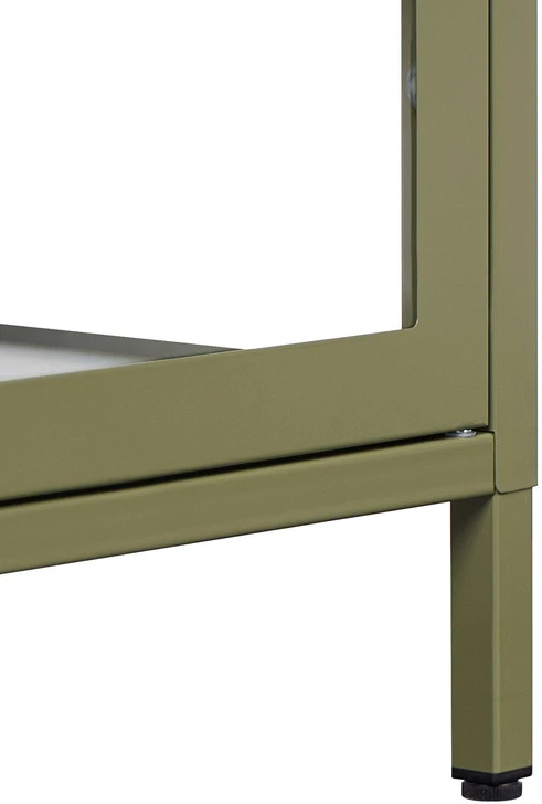 Beliani Vitrina NEWPORT metalinė 115 cm žalia