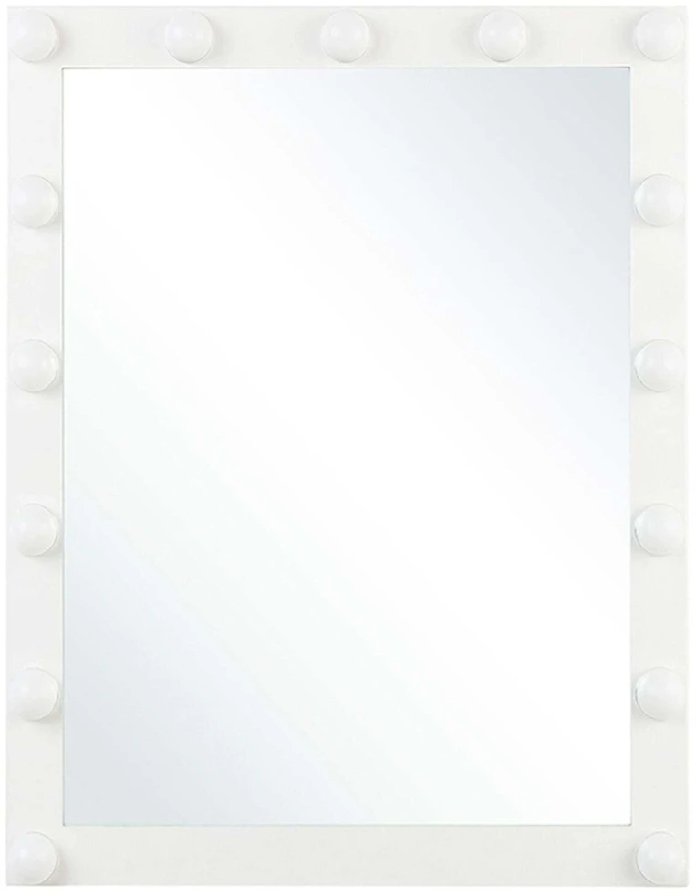 Beliani Voninis LED veidrodis ODENAS 50 cm 60 cm baltas