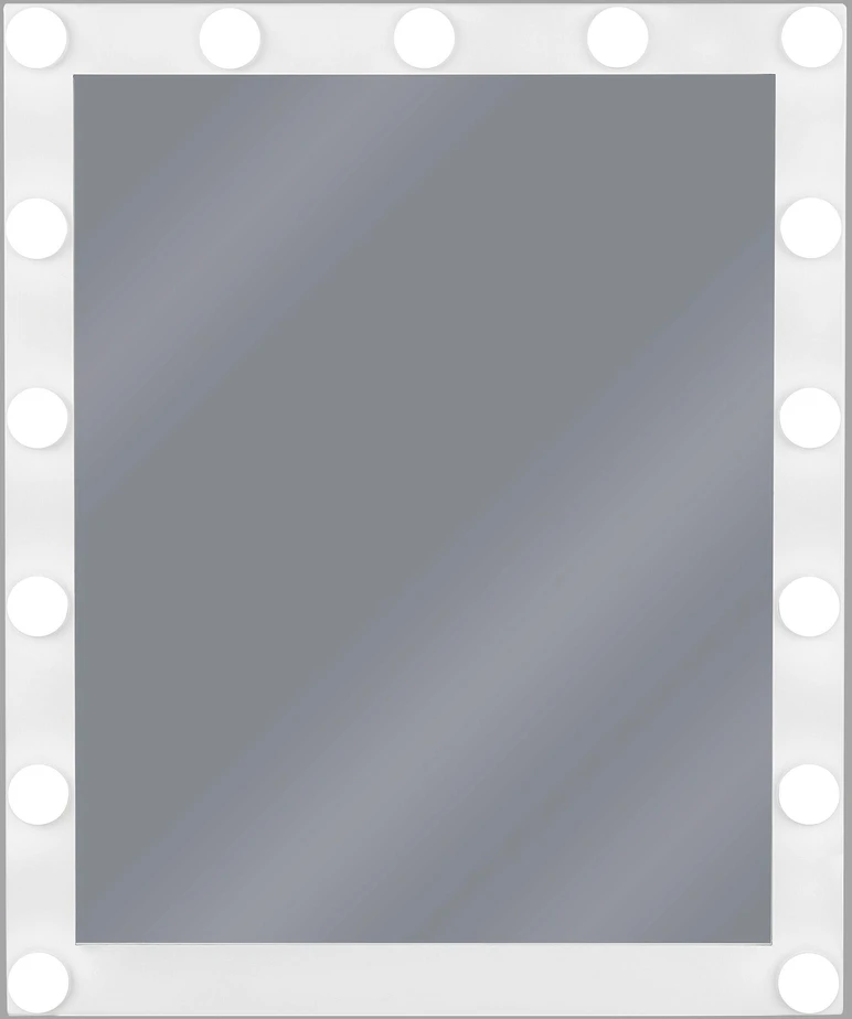 Beliani Voninis LED veidrodis ODENAS 50 cm 60 cm baltas