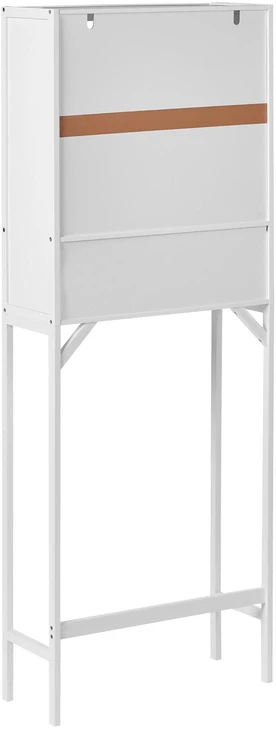 Beliani Vonios kambario spintelė OKARCHE, bambukinė, 63 cm, balta