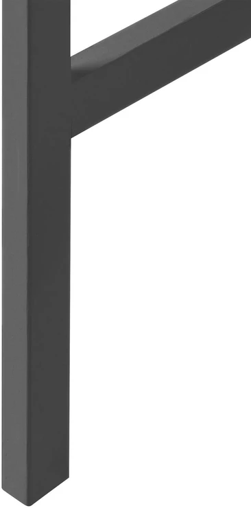 Beliani Vonios kambario spintelė OKARCHE, bambukinė, 63 cm, juoda