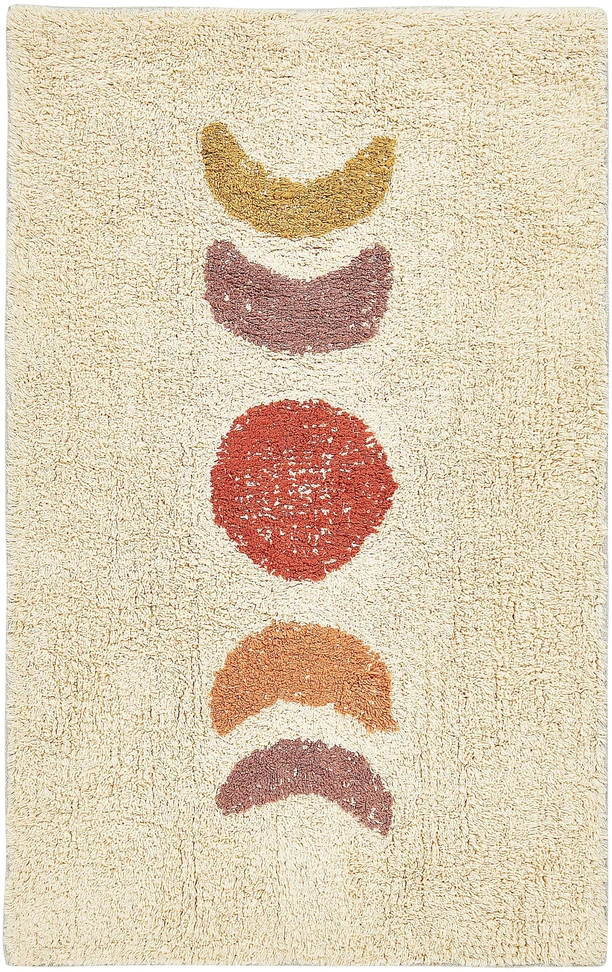 Beliani Vonios kilimėlis ESME, smėlio spalvos, 50 x 80 cm, medvilnė