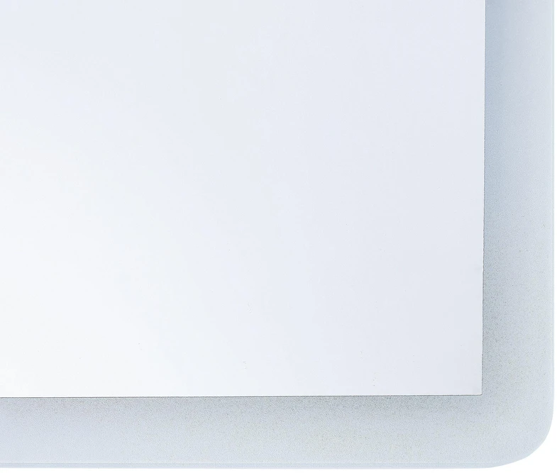 Beliani Vonios veidrodis LED CORROY 80 cm 60 cm Sidabrinis