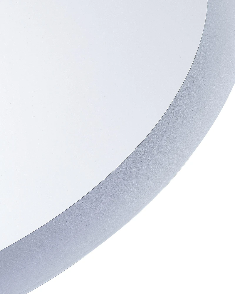 Beliani Vonios veidrodis su LED apšvietimu VIRIAT 60 cm 80 cm Sidabrinis