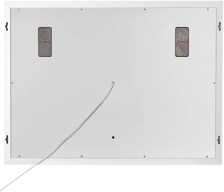 Beliani Vonios veidrodis su LED apšvietimu MONTARON 80 cm 60 cm sidabrinis