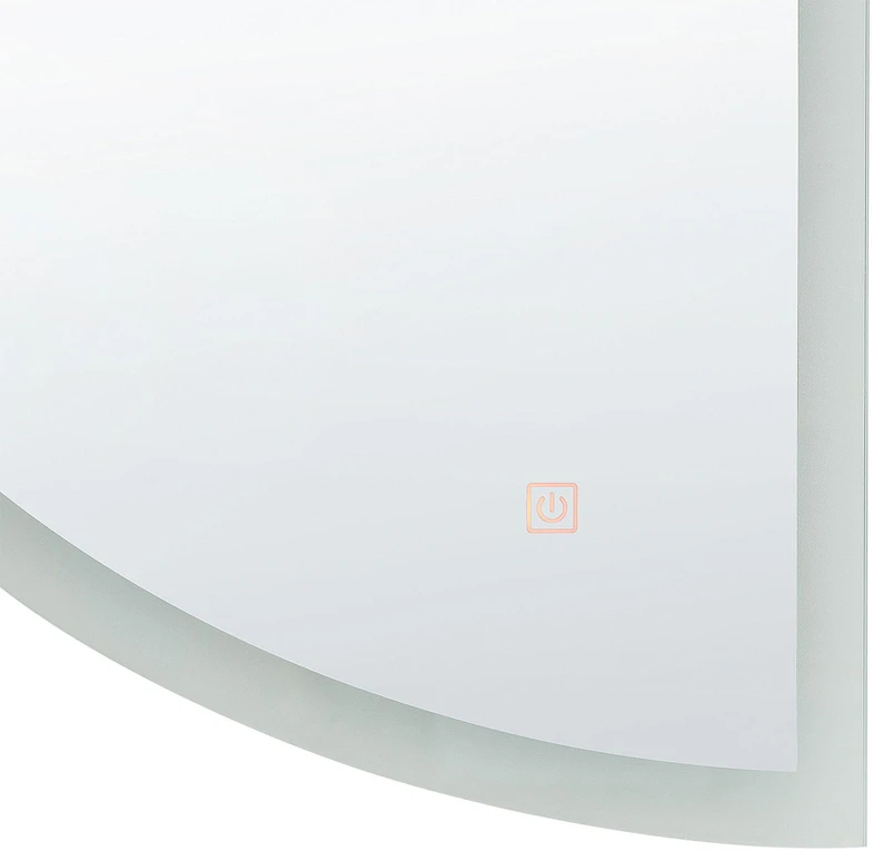 Beliani Vonios veidrodis su LED apšvietimu BEZONS 49 cm 80 cm, sidabrinis