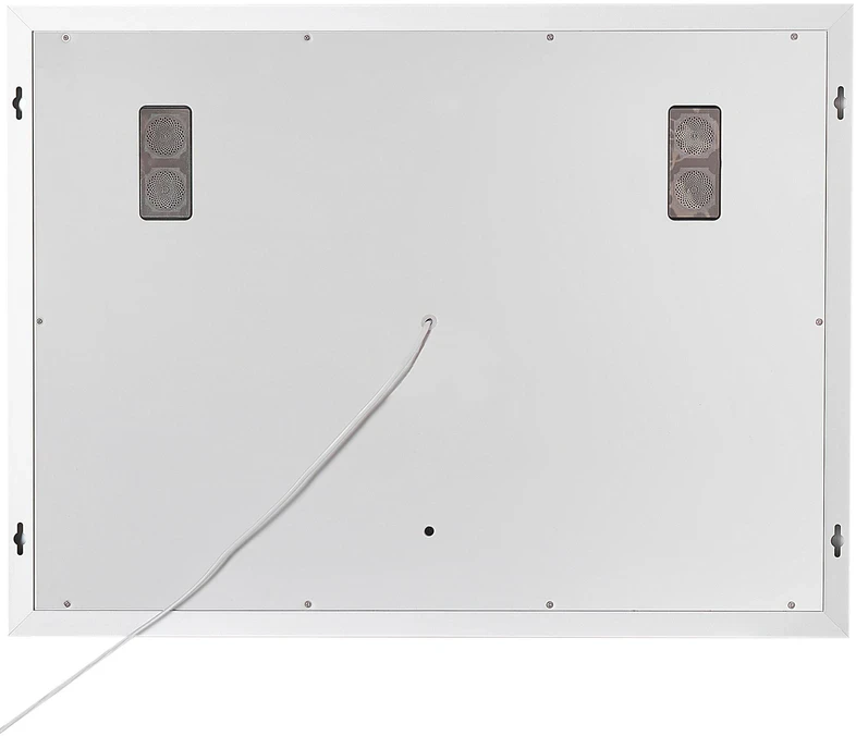 Beliani Vonios veidrodis su LED apšvietimu THAIX 80 cm x 60 cm, sidabrinis