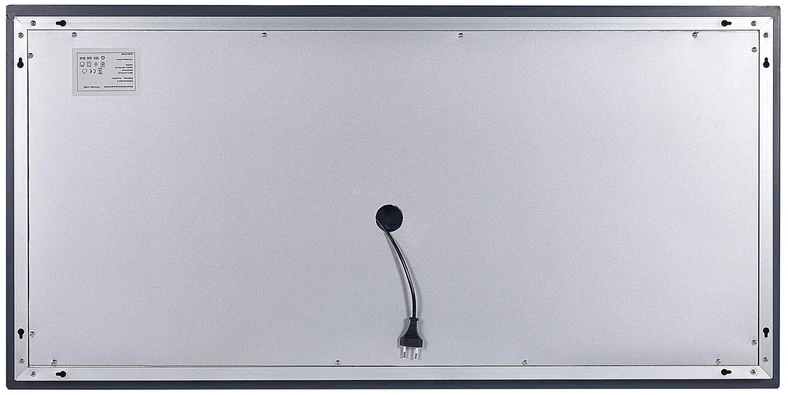Beliani Vonios veidrodis su LED apšvietimu „ARROMACHNES“, 120 × 60 cm, sidabrinis