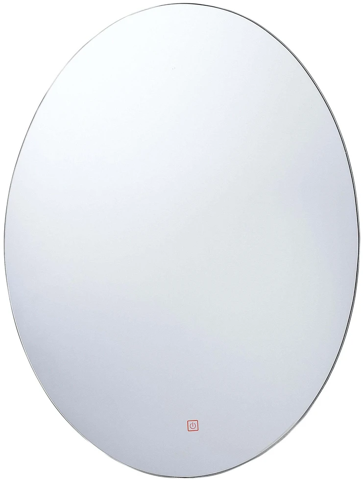 Beliani Vonios veidrodis su LED apšvietimu MAZILLE 60 cm 80 cm, sidabrinės spalvos