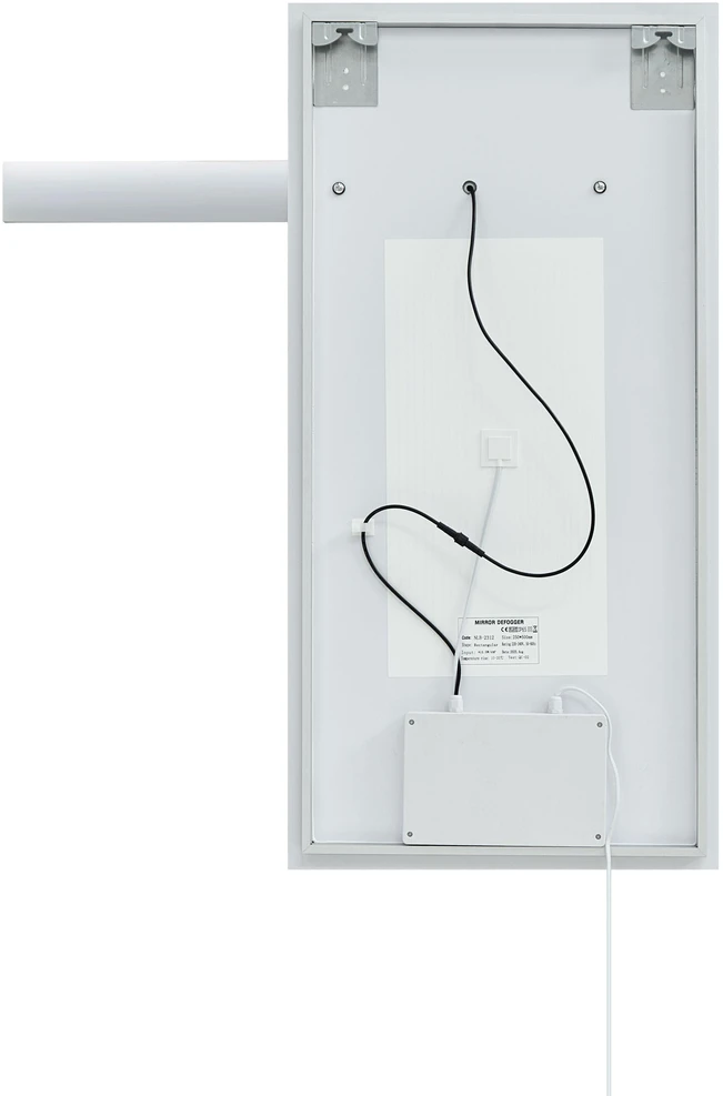 Beliani Vonios veidrodis su LED apšvietimu MAUX 83 cm 100 cm sidabrinis
