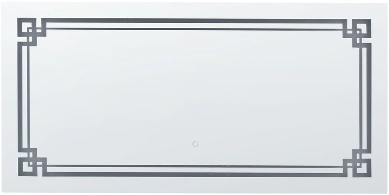Beliani Vonios veidrodis su LED apšvietimu AVRANCHES 120 cm 60 cm Sidabrinis