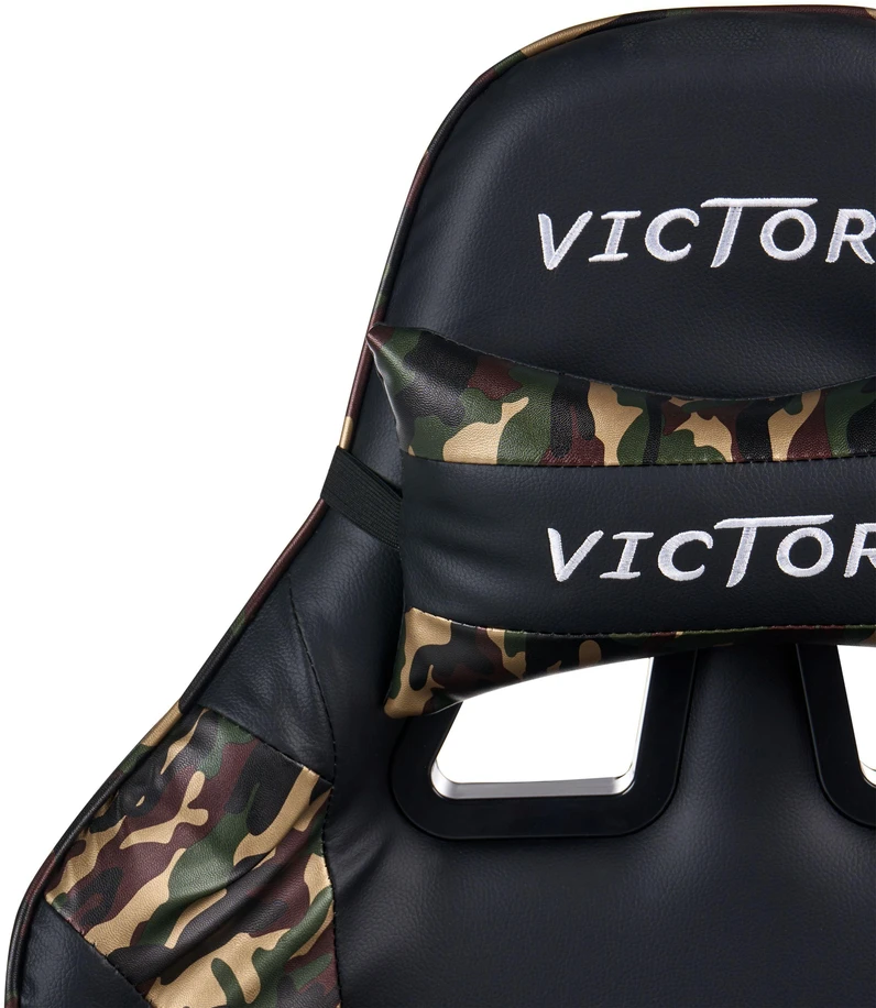 Beliani Žaidimų kėdė VICTORY dirbtinė oda tamsiai pilka
