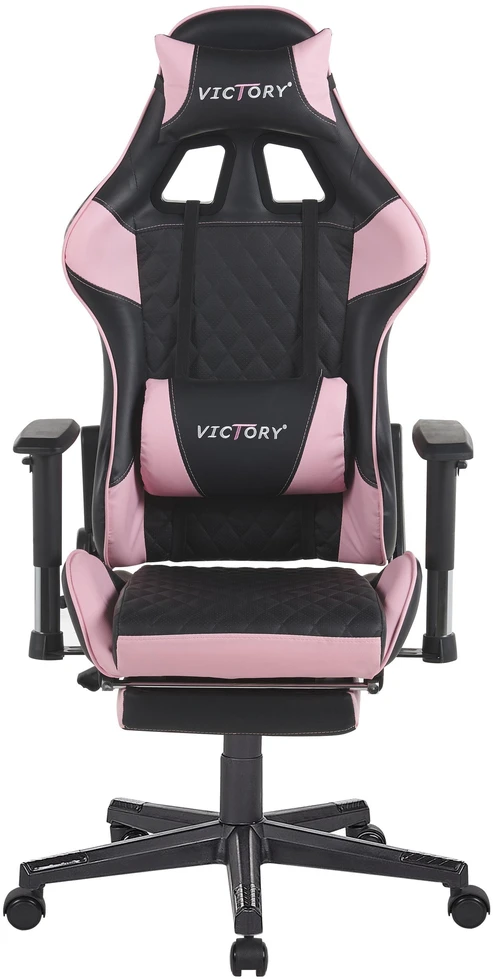 Beliani Žaidimų kėdė VICTORY eko oda, rausva