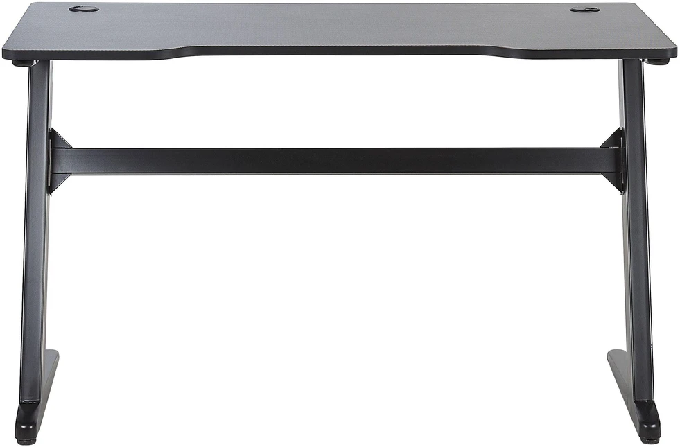 Beliani Žaidimų stalas DARFUR juodas 120 cm 60 cm RGB LED