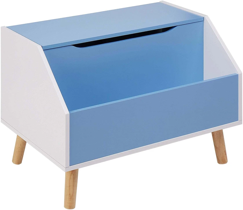 Beliani Žaislų dėžė CASPER 43 cm mėlyna