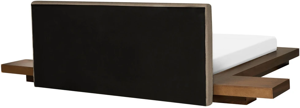 Beliani ZEN LED Boucle lova, 160 x 200 cm, uosio ruda
