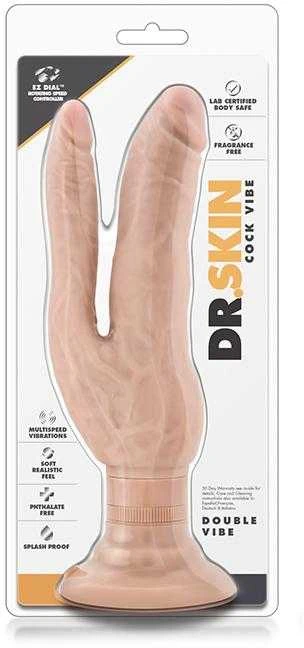 Blush DR. SKIN COCK VIBES DOUBLE VIBES BEŽINIS