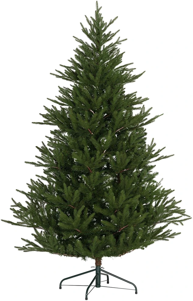 Dirbtinė Kalėdų eglutė HOMCOM, 180 cm, 2380 šakelių, sulankstomas metalinis stovas, Kalėdų dekoracijai, žalia