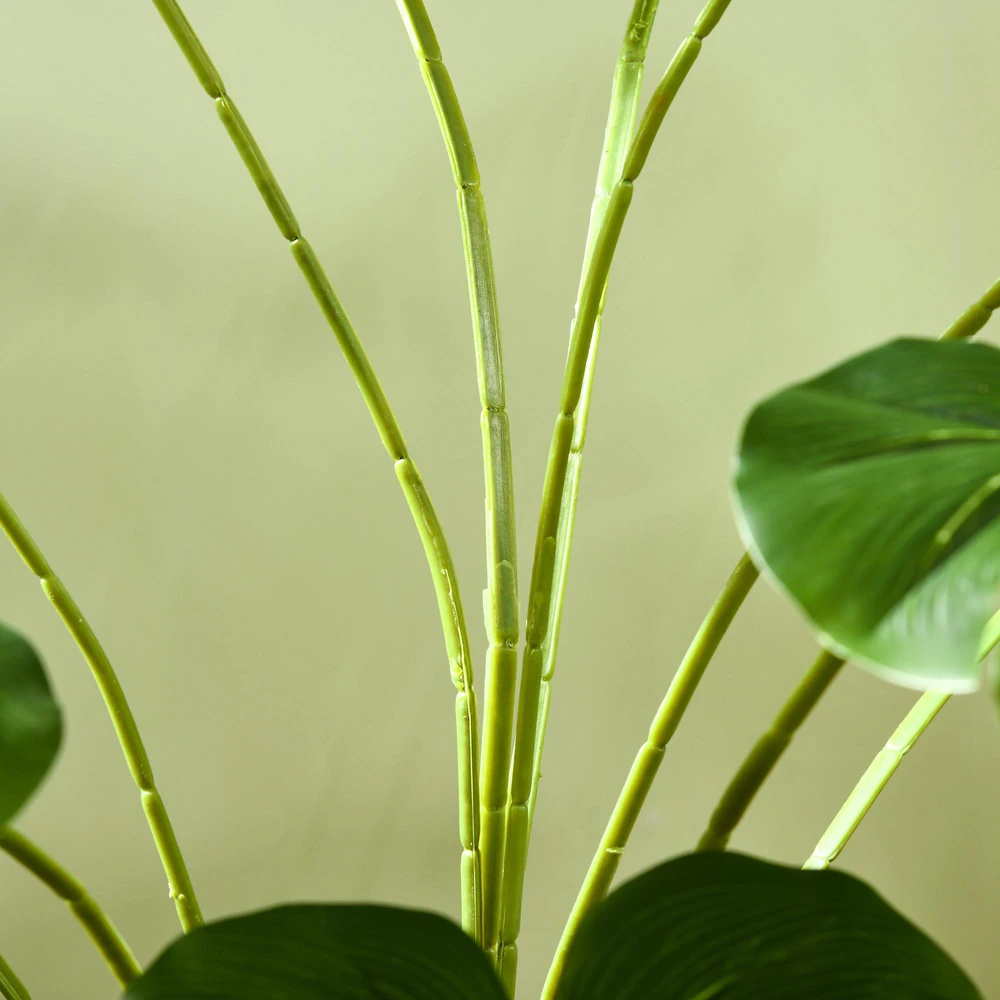 Dirbtinis augalas HOMCOM, dirbtinė Monstera Deliciosa, 180 cm aukščio dirbtinis medis su 24 šakomis, kambarinis augalas, dekoratyvinis augalas patalpoms, žalias